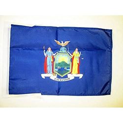 AZ FLAG Bandera de Nueva York 45x30cm - BANDERINA Americana DE Nueva York - EE.UU 30 x 45 cm cordeles