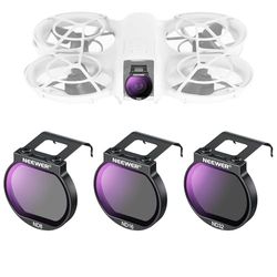 NEEWER Set di Filtri ND per Drone NEO, 3 Pezzi, ND8/ND16/ND32, Accessori per Drone, Filtro a Densità Neutra con Vetro Ottico HD Multistrato Sottile Compatibile con DJI NEO, FL-N32