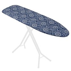 Westex Paisley - Copriasse da stiro resistente, imbottitura extra spessa a 3 strati antimacchia, gonna elasticizzata, chiusura a scatto, dimensioni standard 38 x 137 cm