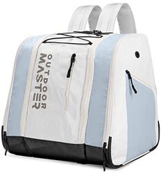 OutdoorMaster Sac à Dos pour Bottes de Ski, Voyage en Avion, Snowboard, Sac à Dos avec Fond imperméable pour Casque de Ski, Lunettes et Gants – Neige