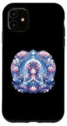 Carcasa para iPhone 11 Flor de loto Yoga Meditación Budismo Espiritualidad Namaste