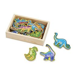 Melissa & Doug Dinosauri Gioco Calamite Bambini per Lavagna Magnetica, Magneti bambini, Giochi in legno Magnetici per Bambini, Giochi educativi 2 anni, Regalo per Bimba e Bimbo dai 2 Anni in sù