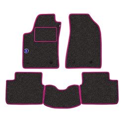 Set de Tapis fabriqué pour Opel Omega, de 1994 à 2004, en Moquette Automobile, fabriqué en Italie, Couleur Gris avec Armoiries