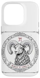 Ariete segno zodiacale arte Custodia per iPhone 14 Pro