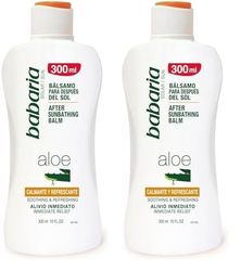 Babaria - Bálsamo Corporal Aftersun Reparador, Calma, Protege y Revitaliza, Alivio Inmediato, Ideal para Rostro y Cuerpo, Vegano, Unisex - 300 ml (Paquete de 2)