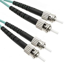 BeMatik - Multimode OM4 glasvezelkabel MMF duplex 50µm / 125µm ST-ST 3m