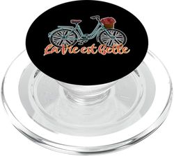 La Vie Est Belle Francés Bicicleta Francia Amante Francófilo PopSockets PopGrip para MagSafe
