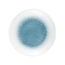 BRUNNER 0830027N.C1X Elegante Piatto Dessert Infrangibile in Melamina Stonetouch, Diametro 20 Cm, Collezione Meteore