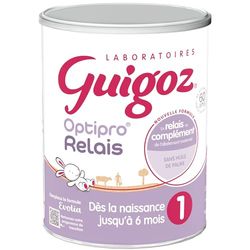 Guigoz Optipro Relais 1 Dès la naissance - Lait bébé 1er âge en poudre de 0 à 6 mois - Boîte de 800g