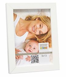 Deknudt Frames S43AK1 fotolijst 20x28 houten lijst wit, 1,4 cm breed houten fotokader