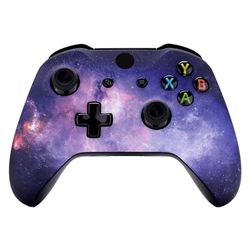 eXtremeRate Galaktyka Mgławica Przód Housing Shell Faceplate dla Xbox One S & dla Xbox One X Controller Model 1708 — Controller Nie Wchodzi W Skład Zestawu