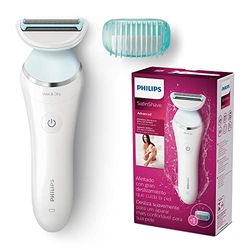 Philips Ladies Electric Shaver, SatinShave Advanced BRL130/00/ Electric Shaver Including Extra Comb Attachment for Trimming for Body Hair on Legs and Under arms