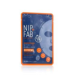 Nip + Fab Glycolic Acid Fix Extreme | Mascarilla de Burbujas | 2% Ácido Glicólico | Ácido Hialurónico | Carbón | Máscara De Peeling | 23 g