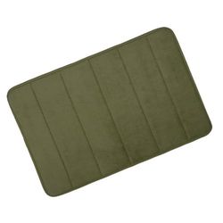 Moss Microfibre Memory Foam Bathroom Bath Mat With Non Slip Back 40 x 60cm