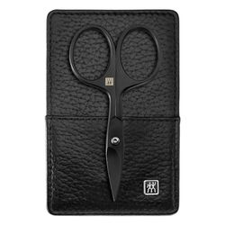 ZWILLING Premium Black Series 3-Piece Cowhide Leather Manicure Set/Pedicure Set Black