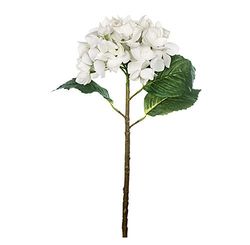 EUROCINSA Ref.71802C01 Hortensia Tacto Natural Blanco, Caja de 12uds, 50cm