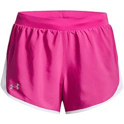 Under Armour Fly By 2.0 Pantaloncini da Corsa, Donna, Rebel Rosa/Bianco/Riflettente, M/L