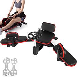 FlowerW HRRK 75 beenstrekker machine 85 x 41,5 x 38 cm, stalen frame capaciteit 100 kg, training fitnessapparatuur gymnastiek voet stretchmachine, 150 kg