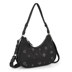 SKPAT - Bolso Bandolera Mujer - Bolso Mujer Pequeño. Bolso Mujer - Bolso Mujer Bandolera de Uso Diario - Bolso Negro Mujer 314379