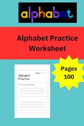 Alphabet Practice Worksheet, Early Reading Skills, Letter Tracing, Preschool Learning, Elementary education Age 3+