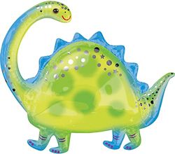 Amscan 3960301 Brontosaurus Ballon en aluminium Multicolore