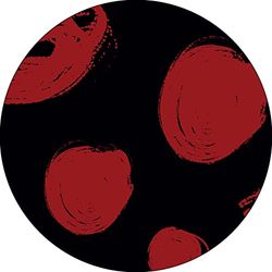 Bonateks, Ronde digitaal bedrukte muismat, antislip onderkant, voor kantoor en thuis, diameter: 22 cm