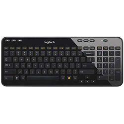 Logitech K360 Tastiera Wireless Compatta per Windows, Layout Scandinavo QWERTY - Nero