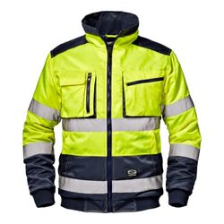 Sir Safety System MC4123ECXX"Morgan" waarschuwingsblouson, waarschuwingsbeschermingsgeel/blauw, maat XX