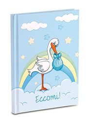 Mareli - A4083C-DN - Journal souvenir de bébé - 17 x 24 cm - Bleu clair