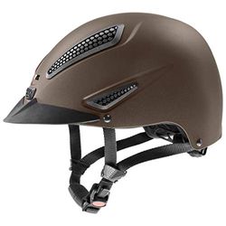 uvex perfexxion II - robust ridhjälm för dam och herr - individuell storleksanpassning - optimal ventilation - brown matt - 52-55 cm