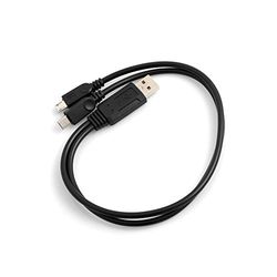 System-S Y-kabel USB-kabel 2.0 type A splitter naar 2x Micro USB 39 cm