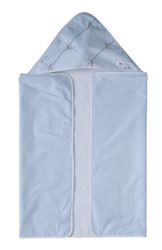 Nicolientje 700707 handdoek met capuchon, 65 x 95 cm, blauw