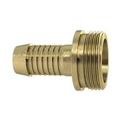 1/3 Raccord de tuyau G 3/4" x 13 mm à joint plat avec ceinture Finition lourde laiton vierge