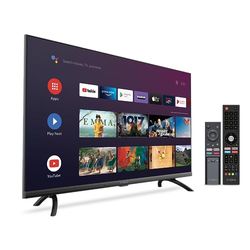 Strong - Smart TV 40″ (100 cm) Full HD SRT40FD5553 - con Android TV - Immagini eccezionali - Triplo sintonizzatore - 3 porte HDMI (1 ARC) + 2 porte USB + AV + presa antenna/satellitare - Nero