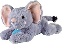 Bauer Spielwaren 12937 I Like My Planet olifant pluche dier van gerecycled materiaal, grijs