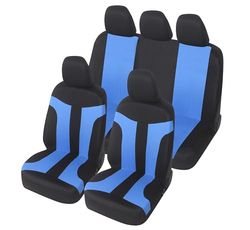 Auto Accessori Lupex - LS05 Universal Car Seat Covers | Blue | Front and Rear Sets | Polyester | No SUV