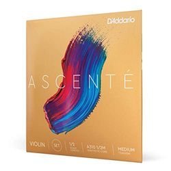 D'Addario A310 1/2M Medium Spänning Ascenté Violin String Set, 1/2 skala