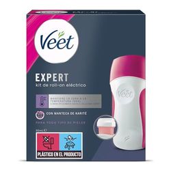 Veet Easy Wax Roll-On Eléctrico Kit Cire Dépilatoire, 1 Unité