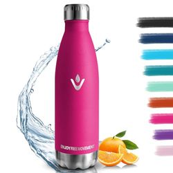 Insulated Water Bottle, 18/8 Stainless Steel Thermal Bottle – 750 ml – BPA Free Gym Bottle, Vacuum Insulated, Thermal Bottles, Leakproof, Thermos Water Bottle for School, Office, Camping