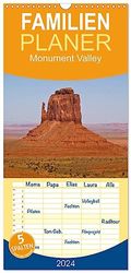 Familienplaner 2024 - Monument Valley mit 5 Spalten (Wandkalender, 21 x 45 cm) CALVENDO: Mystisches Land der Navajo Indianer: Monument Valley.