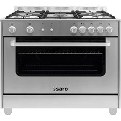Cuisinière multifonction Saro 331-1165 TS95C71X, gaz, acier inoxydable