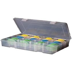 Leeda Boite à Rig Box + 24 enrouleurs en Mousse Transparent Taille Unique