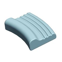 Antar AT03002 Orthopedisch slaapkussen met groeven, bekleding wit met blauwe paspelnaad