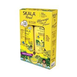 Skala Expert - Kit shampoing + après-shampooing fruit de la passion et huile de Patauá - 2 * 325ml - 100% Vegan - Accélère la croissance avec force et résistance.