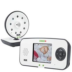 NUK Eco Control 550VD Digitale babyfoon, met camera en videodisplay, tot 4 camera's toevoegen, vrij van hoogfrequente straling in eco-modus