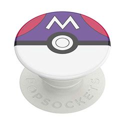 PopSockets: PopGrip - Soporte y Agarre para Teléfonos Móviles y Tablets con un PopTop Intercambiable - Pokémon - Master Ball