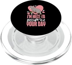 Zarigüeya: Estoy aquí para celebrar tu día PopSockets PopGrip para MagSafe