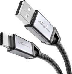 KabelDirekt – Cavo USB-A a USB-C – 2x 1m (cavo dati e di ricarica con Quick Charge 3.0, 36W – per PC, smartphone, tablet – nero)
