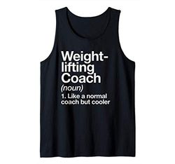 Allenatore di Sollevamento Pesi Funny Sport Definition Coach Canotta