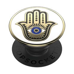 PopSockets: PopGrip - Soporte y Agarre para Teléfonos Móviles y Tablets con un PopTop Intercambiable - Enamel Hamsa Hand